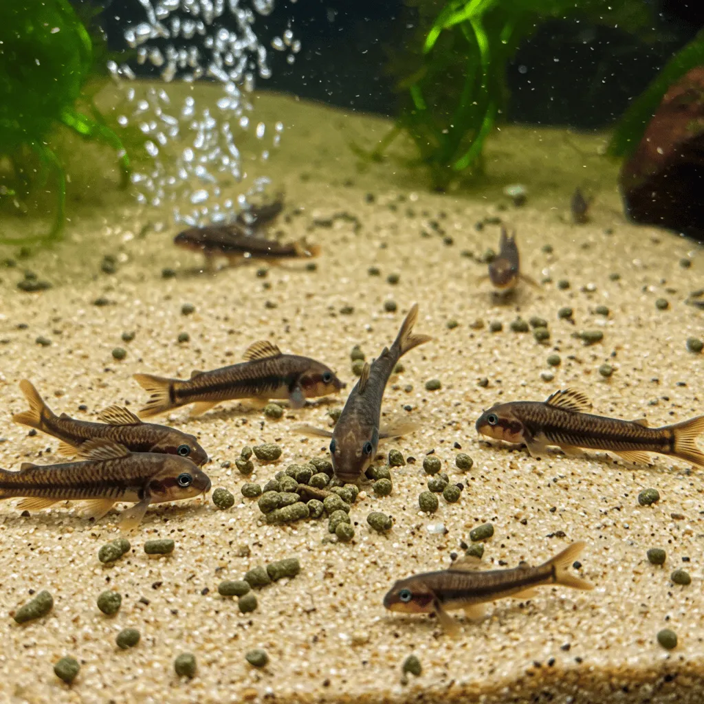 Clown-Loach Loaches Feeding